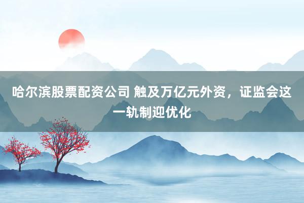 哈尔滨股票配资公司 触及万亿元外资,证监会这一轨制迎优化